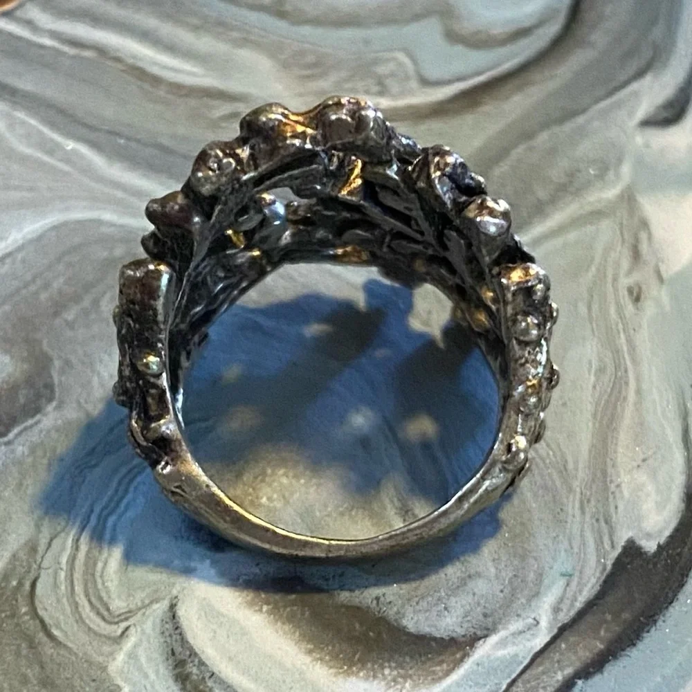 Silver Coral Tree Ring - Picture 2 of 5